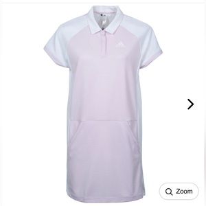 ADIDAS X PAULA CREAMER COLORBLOCK GOLF DRESS PINK WHITE SIZE SMALL NWT